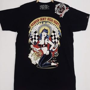 HotRod Hellcat Heaven Sent graphic tshirt size S